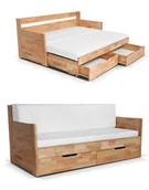Łóżka dla dzieci i młodzieży - Drewniane łóżko młodzieżowe Duo C z powierzchnią spania 180x200 - miniaturka - grafika 1
