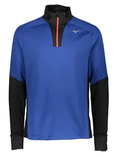 Mizuno Koszulka "Warmalite" w kolorze niebiesko-czarnym do biegania - Koszulki sportowe męskie - miniaturka - grafika 1