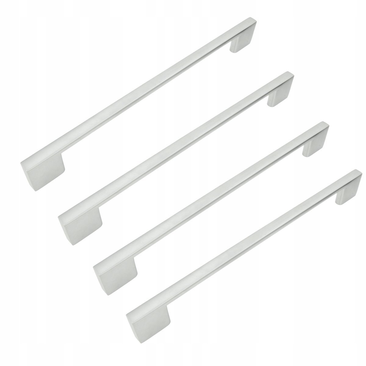 4 x Uchwyt meblowy srebrny 256 mm metalowy uchwyt do mebli kuchennych