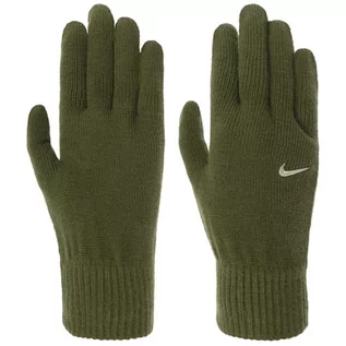 Rękawiczki - Rękawiczki zimowe Nike Swoosh Knit 2.0 khaki N.100.0665.322 - grafika 1