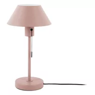 Noże stołowe - Jasnoróżowa lampa stołowa z metalowym kloszem (wysokość 36 cm) Office Retro – Leitmotiv - miniaturka - grafika 1