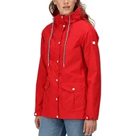 Kurtki damskie - Regatta Damska kurtka wodoodporna z kapturem Bayarma, Czerwony, 38 - miniaturka - grafika 1