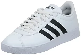 Adidas Męskie Vl Court 2.0, Sneakersy, Biały/Czarny, 40 EU - Sneakersy damskie - miniaturka - grafika 1