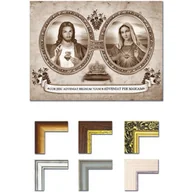 Ikony i obrazy sakralne - Obraz Serce Jezusa i Serce Maryi - miniaturka - grafika 1