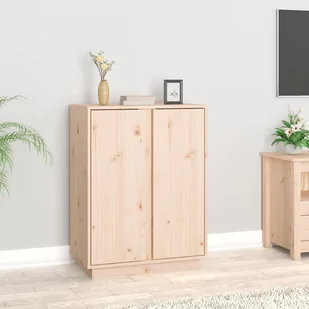 Lumarko Szafka, 60x35x80 cm, lite drewno sosnowe - Szafki do salonu - miniaturka - grafika 1