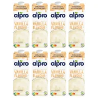Napoje roślinne - Alpro Napój Sojowy o smaku waniliowym z wapniem i witaminami zestaw 8 x 1000 ml - miniaturka - grafika 1