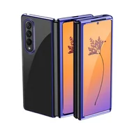 Etui i futerały do telefonów - Hurtel Plating Case etui Samsung Galaxy Z Fold 4 pokrowiec z metaliczną ramką niebieskie - miniaturka - grafika 1