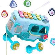 Sortery dla dzieci - Interaktywny Autobus Sorter Cymbałki Grzechotki 4N - miniaturka - grafika 1