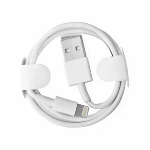 Kabel USB/iPhone 1m biały BULK - Kable USB - miniaturka - grafika 1