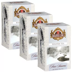 BASILUR Winter Tea- Czarna herbata cejlońska z dodatkiem owoców żurawiny w saszetkach, 25x2g x3 - Herbata - miniaturka - grafika 1