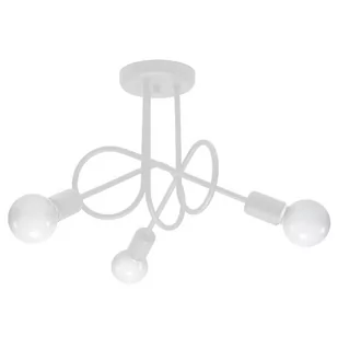 Żyrandol LOOP 3 biały SOLLUX LIGHTING - Lampy sufitowe - miniaturka - grafika 1