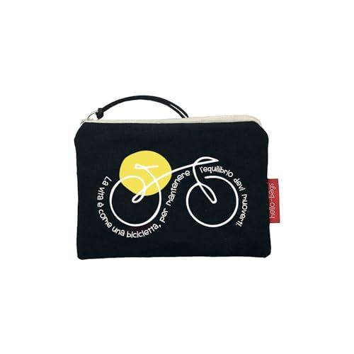 Hello-Bags. Torebka na monety/portfel/etui na karty na karty na zewnątrz: 100% bawełna z zamkiem błyskawicznym i wewnętrzną podszewką. W zestawie koperta na prezent Kraft Model: 