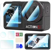 Akcesoria do kamer sportowych - BRDRC SZKŁO HARTOWANE NA OBIEKTYW I EKRAN DO DJI OSMO ACTION 5 PRO - 3 SZT. - miniaturka - grafika 1