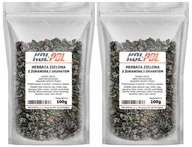 Herbata - HERBATA ZIELONA ŻURAWINA GRANAT 200g Owocowa Liściasta naturalna Kol-Pol - miniaturka - grafika 1