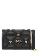 Torebki damskie - Love Moschino JC4314PP0IKO100A, Torba Na Ramię Kobieta, Czarny, Czarny - miniaturka - grafika 1