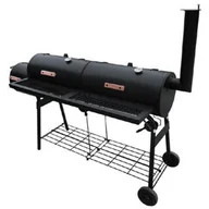 Grille - shumee Grill z wędzarnią Nevada XL czarny - miniaturka - grafika 1