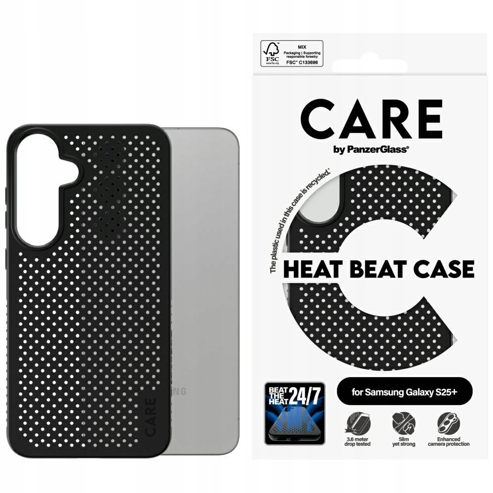 PanzerGlass Etui CARE by Feature do Galaxy S25 Plus, czarne