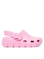 Buty dla dziewczynek - Birkenstock Klapki 1032203 Różowy - miniaturka - grafika 1