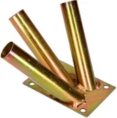 Haki, szakle i karabinki - Uchwyt Metalowy do Flagi III Potrójny - miniaturka - grafika 1