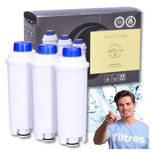 3x Filtry do ekspresu Delonghi Seltino Ovale wkłady wydajne Seltino - Akcesoria i części AGD - miniaturka - grafika 1