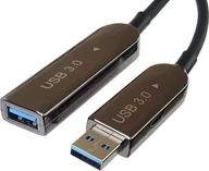 Kable USB - Kabel USB PremiumCord USB-A - USB-A 10 m Czarny ku3fiber10 - miniaturka - grafika 1