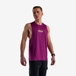 Tank top treningowy DZIK® fioletowy - Koszulki sportowe damskie - miniaturka - grafika 1