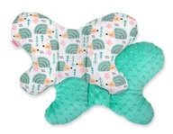 Poduszki do karmienia - Poduszaka antywstrząsowa BOBONO motylek - jeżyki miętowe/mięta - miniaturka - grafika 1