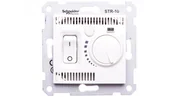 Regulatory i termostaty - Schneider Sedna Regulator temperatury podtynkowy kremowy SDN6000123 - miniaturka - grafika 1