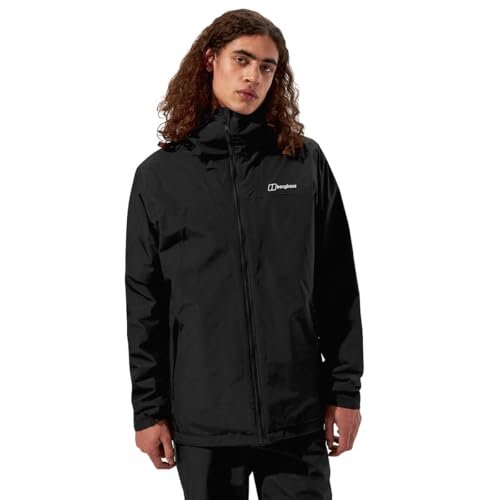 Berghaus Męska kurtka ocieplana Deluge Pro 3.0, Jet Black, XXL