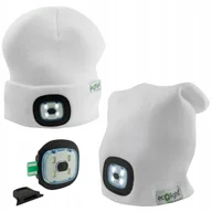 Latarki - Czapka z Latarką LED Biała 1W 6500K Zimne Ładowana USB Do Biegania - miniaturka - grafika 1