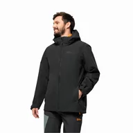 Kurtki męskie - Męska kurtka przeciwdeszczowa Jack Wolfskin FERNBLICK 2L JKT M black - S - miniaturka - grafika 1