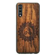 Etui i futerały do telefonów - Drewniane etui Samsung Galaxy A50 Triskelion Imbuia ForestZone - miniaturka - grafika 1