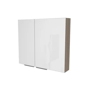 Szafka łazienkowa wisząca z lustrem Devo Vena Arte 2.0 80 cm prawa grey nordic wood VA2-SWL2DP80-F109L20 - Szafki łazienkowe - miniaturka - grafika 1