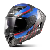 Kaski motocyklowe - Kask Integralny LS2 FF807 Dragon Niebieski/CzerwonyS - miniaturka - grafika 1