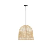 Lampy sufitowe - Immax 08263L - Żyrandol na lince PELO 1xE27/40W/230V śr. 50 cm rattan - miniaturka - grafika 1