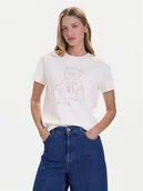 Koszulki i topy damskie - Guess T-Shirt V5BI16 K8FQ4 Biały Regular Fit - miniaturka - grafika 1