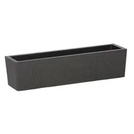 Donice - Donica IQBANA balcony 39 x 15 x 13 cm czarna - miniaturka - grafika 1