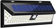Lampy ogrodowe - Lampa ścienna solarna 118 LED SMD 1000lm PIR IP65 1800mAh - miniaturka - grafika 1