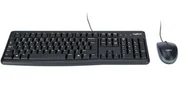 Zestawy myszka + klawiatura - Logitech Zestaw Klawiatura i Mysz MK120 Przewodowy, USB, czarna (920-002563) - miniaturka - grafika 1