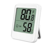 Stacje pogodowe - Cyfrowy termometr i higrometr LCD MC40 biały 1 szt precyzyjny pomiar - miniaturka - grafika 1