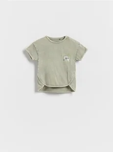 Reserved - Bawełniany t-shirt - jasny zielony - Bluzki dla niemowląt - miniaturka - grafika 1