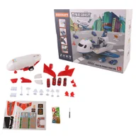 Samoloty i helikoptery - Samolot transportowy straży pożarnej z 4 wozami strażackimi, akcesoriami, efektami świetlnymi i dźwiękowymi - miniaturka - grafika 1