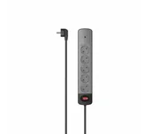 Przedłużacze i rozgałęźniki - Hama 223056 5 gniazd 1,5m Czarno-szary - miniaturka - grafika 1