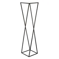 Kwietniki - Kwietnik stojący czarny 100 cm LOFTOWY metalowy - miniaturka - grafika 1