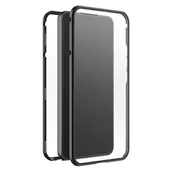 Etui i futerały do telefonów - Black Rock - Etui ochronne ze szkła 360 stopni pasuje do Samsung Galaxy S23 5G I etui na telefon komórkowy, magnetyczne zamknięcie, Cover (przezroczyste z czarną ramką) - miniaturka - grafika 1