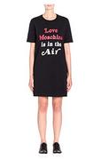Sukienki - Love Moschino Sukienka damska is in The Air Print_Short Sleeve Dress, czarny (Black C74), 40 - miniaturka - grafika 1