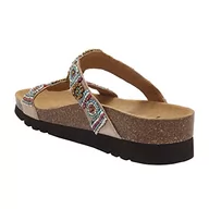 Sandały damskie - Scholl New Bogota Wedge, Sandały damskie, Taupe Multi, 40 EU - miniaturka - grafika 1