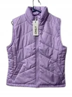 Bluzki damskie - Only Kamizelka Damska Pikowana Z Zamkiem Jasno Fioletowa M K1A - miniaturka - grafika 1