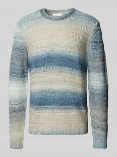 Sweter z dzianiny o kroju regular fit z miękkiej bawełny z cieniowaniem - Swetry męskie - miniaturka - grafika 1