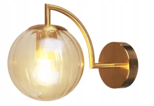 Lampa Kinkiet Sufitowa Ścienna Kryształki Złota - Lampy sufitowe - miniaturka - grafika 1